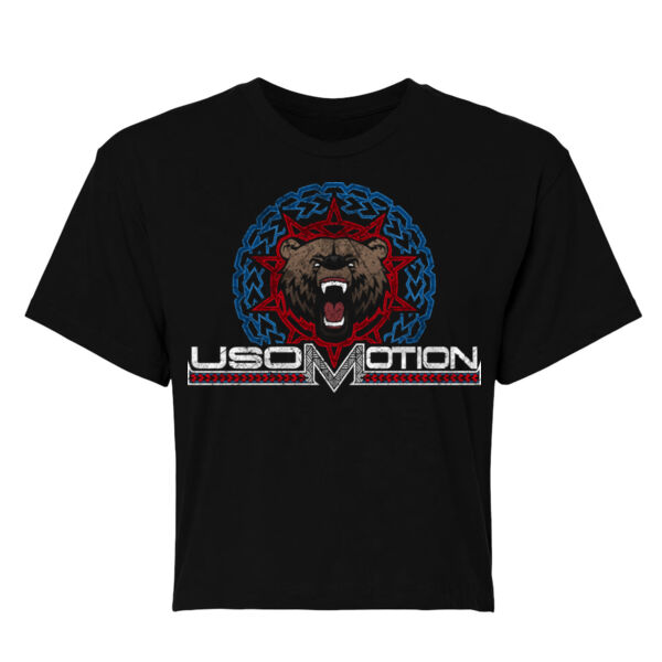 USOMOTION - WOMEN'S CROPPED TEE - BEAR LOGO - $1FV8AK$ Thumbnail
