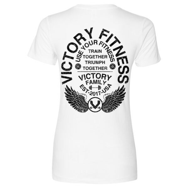 VICTORY FITNESS - FAMILY WINGS - WOMEN'S FITTED T-SHIRT - LW837R Thumbnail