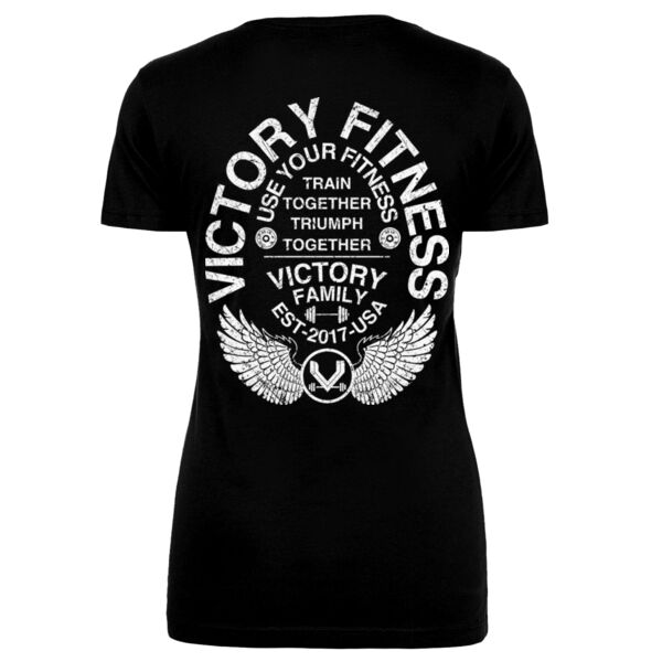 VICTORY FITNESS - FAMILY WINGS - WOMEN'S FITTED T-SHIRT - $D1SRTG$ Thumbnail