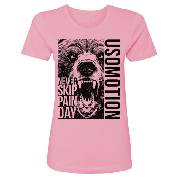 USOMOTION - NEVER SKIP PAIN DAY - WOMEN'S FITTED T-SHIRT - $CX4Y17$ Thumbnail