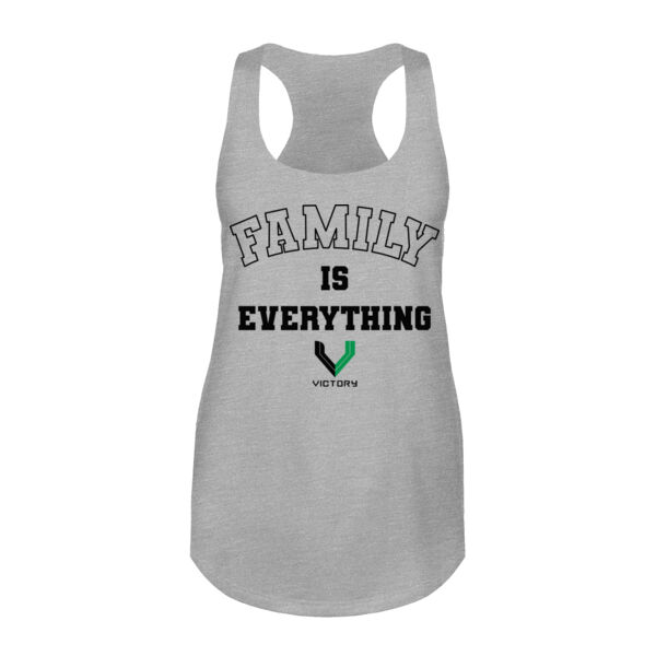 VICTORY FITNESS - FAMILY IS EVERYTHING - WOMEN'S FITTED TANK - $SG567P$ Thumbnail