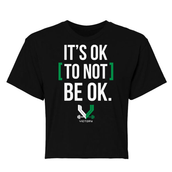 VICTORY FITNESS - IT'S OK - WOMEN'S CROP TEE - $9PNF61$ Thumbnail
